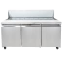 MoTak MST-72-X 70 2/5" Sandwich/Salad Prep Table w/ Refrigerated Base, 115v thumbnail 3