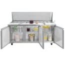 MoTak MST-72-30-X 70 2/5" Mega Top Sandwich/Salad Prep Table w/ Refrigerated Base, 115v thumbnail 4