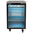 MoTak MBB-1D-27-G-X 23 1/2" Bar Refrigerator - 1 Swinging Glass Door, Black, 115v thumbnail 3