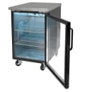 MoTak MBB-1D-27-G-X 23 1/2" Bar Refrigerator - 1 Swinging Glass Door, Black, 115v thumbnail 6