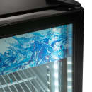 MoTak MCM5-X 24 3/8" Countertop Refrigerated Merchandiser - Swing Door, Black, 115v thumbnail 15