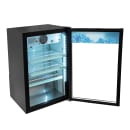 MoTak MCM7-X 24 3/8" Countertop Refrigerated Merchandiser - Swing Door, Black, 115v thumbnail 2