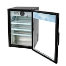 MoTak MCM7-X 24 3/8" Countertop Refrigerated Merchandiser - Swing Door, Black, 115v thumbnail 6