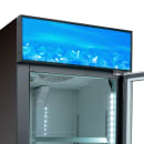 MoTak MGD-1DF-27-X 27 1/8" One Section Display Freezer w/ Swing Door - Bottom Mount Compressor, Black, 115v thumbnail 14