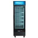 MoTak MGD-1DF-27-X 27 1/8" One Section Display Freezer w/ Swing Door - Bottom Mount Compressor, Black, 115v thumbnail 3