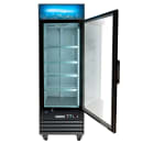 MoTak MGD-1DF-27-X 27 1/8" One Section Display Freezer w/ Swing Door - Bottom Mount Compressor, Black, 115v thumbnail 4