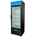 MoTak MGD-1DF-27-X 27 1/8" One Section Display Freezer w/ Swing Door - Bottom Mount Compressor, Black, 115v thumbnail 5