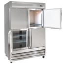MoTak MSD-4HDR-BAL-X 54" Two Section Reach In Refrigerator - (4) Left/Right Hinge Solid Doors, 115v thumbnail 3