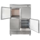 MoTak MSD-4HDR-BAL-X 54" Two Section Reach In Refrigerator - (4) Left/Right Hinge Solid Doors, 115v thumbnail 6