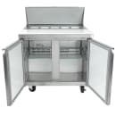MoTak MST-36-X 36 1/4" Sandwich/Salad Prep Table w/ Refrigerated Base, 115v thumbnail 4