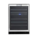 MoTak MXW-170WE 23 4/5" One Section Wine Cooler w/ (2) Zones - 51 Bottle Capacity thumbnail 4