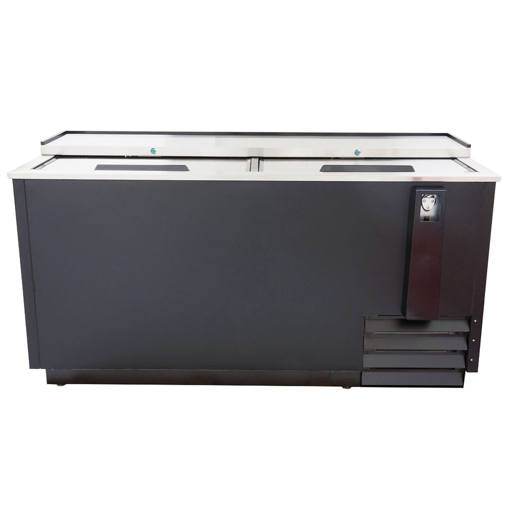 eQuipped 65" Forced Air Bottle Cooler - Holds (576) 12 oz Bottles, Black, 115v (VRBC65)