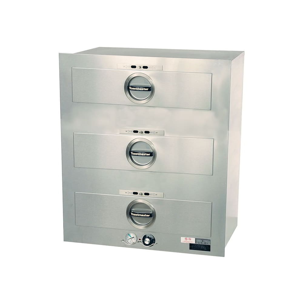 Toastmaster 3C84DT09 29.19"W Freestanding Warming Drawer w/ (3) 21.5" Compartments, 120v