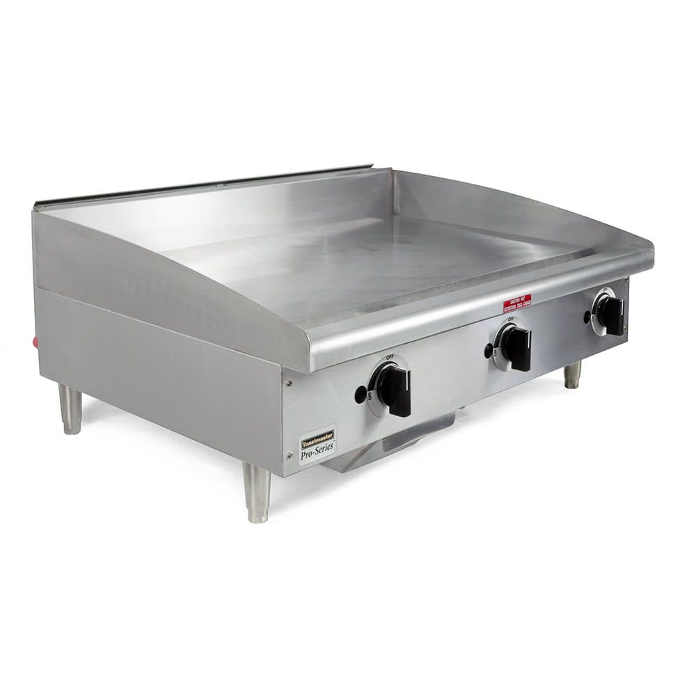 Toastmaster TMGM36 36" Gas Griddle w/ Manual Controls - 3/4" Steel Plate, Convertible