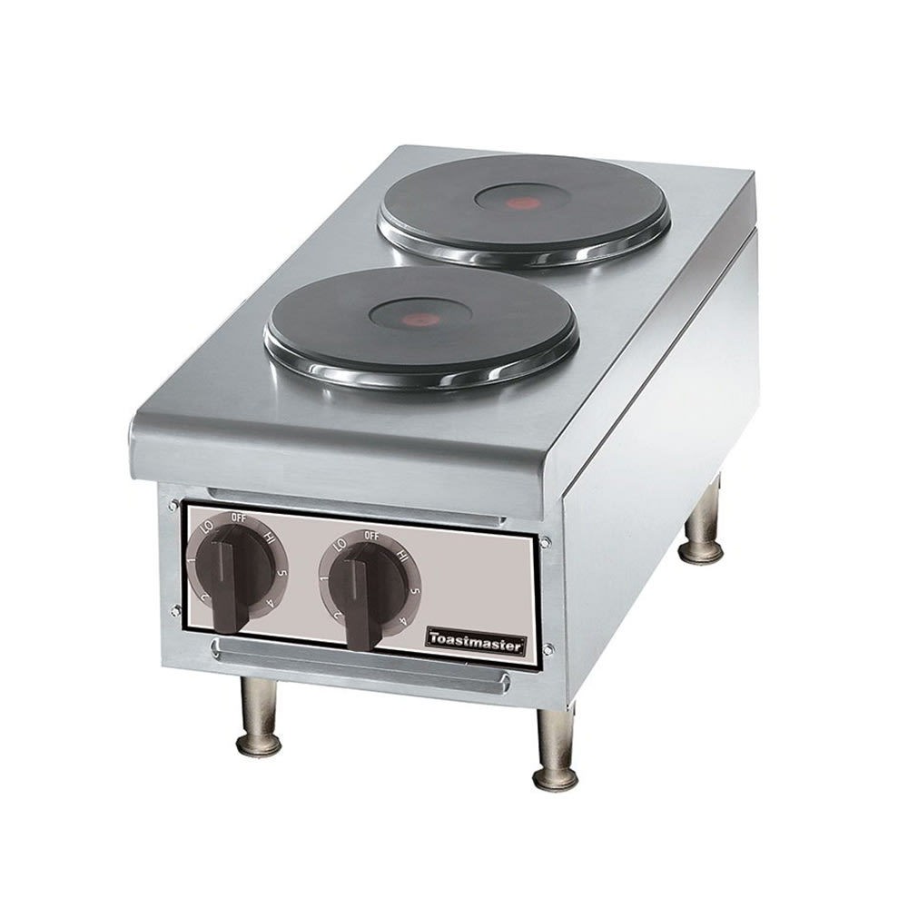 Toastmaster TMHPF 12" Electric Hotplate w/ (2) Burners & Infinite Controls, 208-240v/1ph