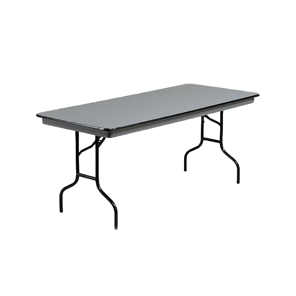 Midwest Folding Products 72" EF Series Rectangular Folding Table w/ Gray Laminate Top, 30"H (630EF)