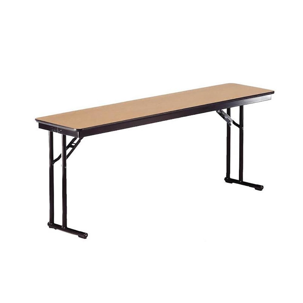 Midwest Folding Products 96" EF Series Rectangular Folding Table w/ Walnut Laminate Top, 30"H (CP818EF)