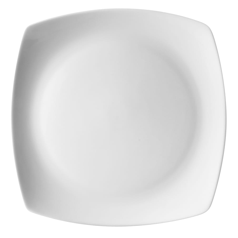 10 Strawberry Street 8 3/8" Square Aurora Salad/Dessert Plate - Porcelain, White (AUR-8)