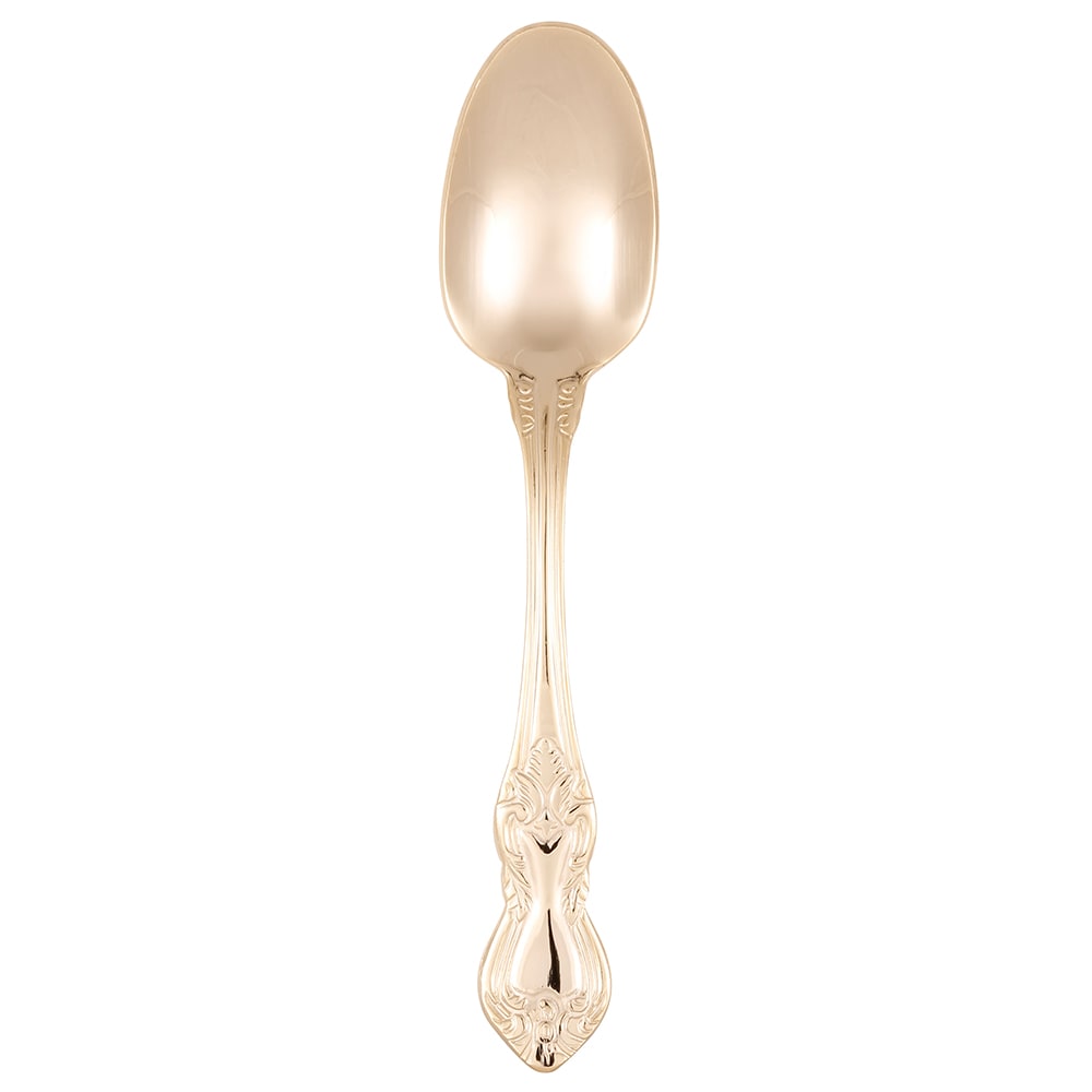 10 Strawberry Street 7 1/2" Dinner Spoon - Gold Plated, Crown Royal Pattern (CRWNGLD-DS)