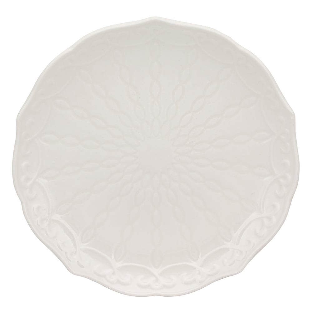 10 Strawberry Street 6" Round Ever Bread & Butter Plate - Bone China, White (EVER-0005)