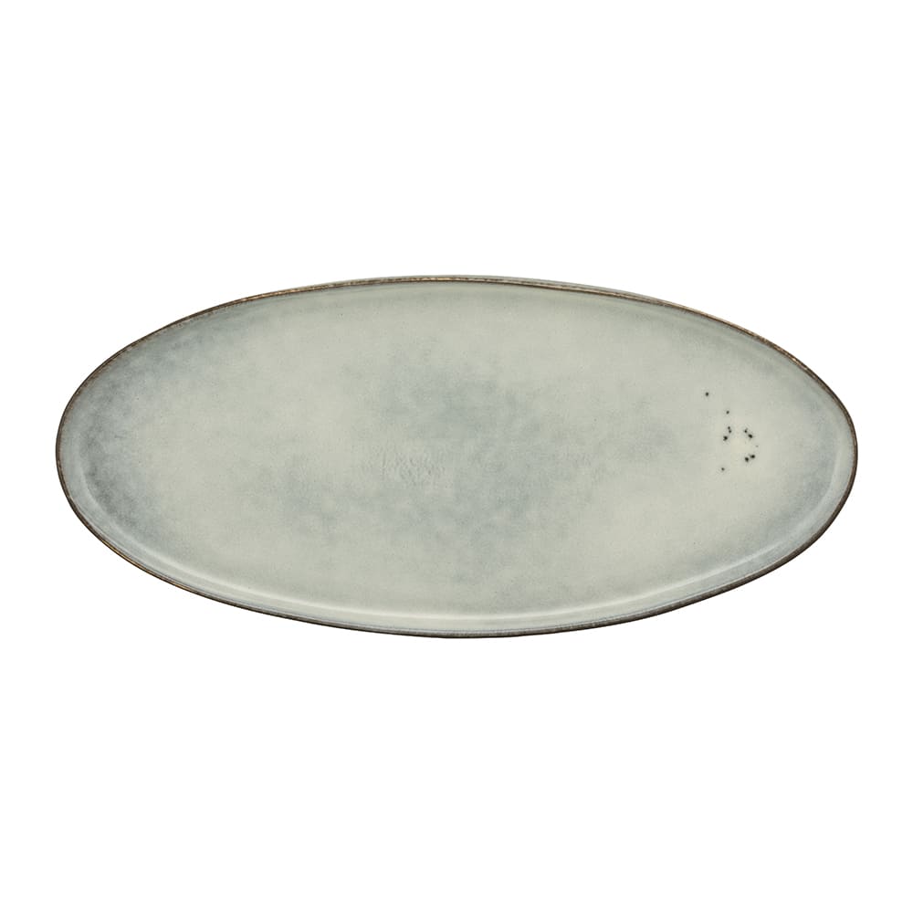 10 Strawberry Street 13" Oval Firenza Platter - Porcelain, Blue (FRZ-14OVL-BLU)