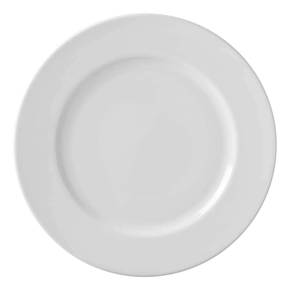 10 Strawberry Street 12 1/4" Round Charger Plate - Porcelain, Classic White (RB0024)