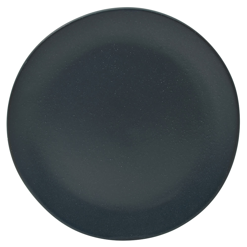 10 Strawberry Street 12 3/4" Round Matte Wave Charger Plate - Ceramic, Black (RPPLE-BLKCHRGR)