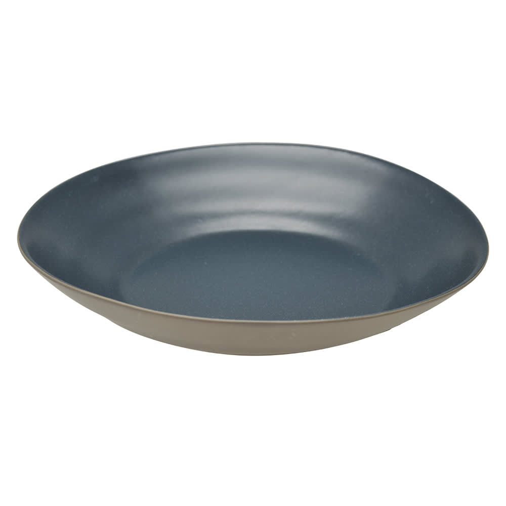 10 Strawberry Street 9 3/4" Round Matte Wave Pasta Plate - Ceramic, Black (RPPLE-BLKPSTA)