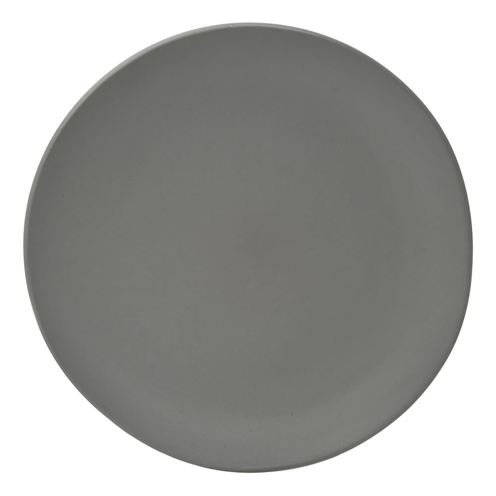 10 Strawberry Street 10 3/4" Round Matte Wave Dinner Plate - Ceramic, Gray (RPPLE-GREYDIN)