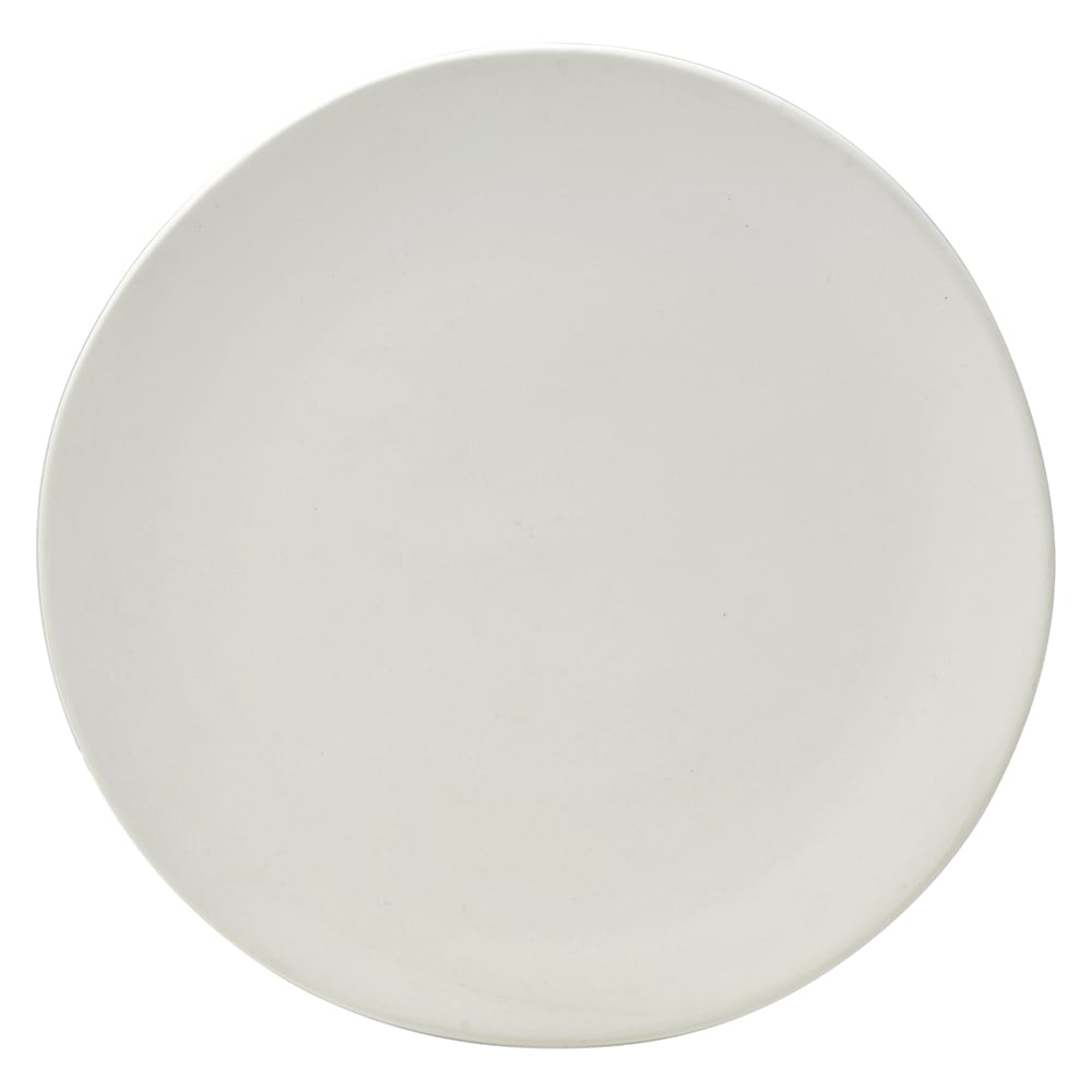 10 Strawberry Street 10 3/4" Round Matte Wave Dinner Plate - Ceramic, White (RPPLE-WHTDIN)