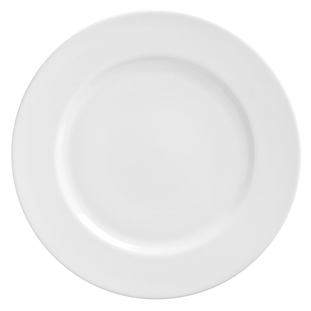 10 Strawberry Street 9 1/8" Round Luncheon Plate - Porcelain, Royal White (RW0002)