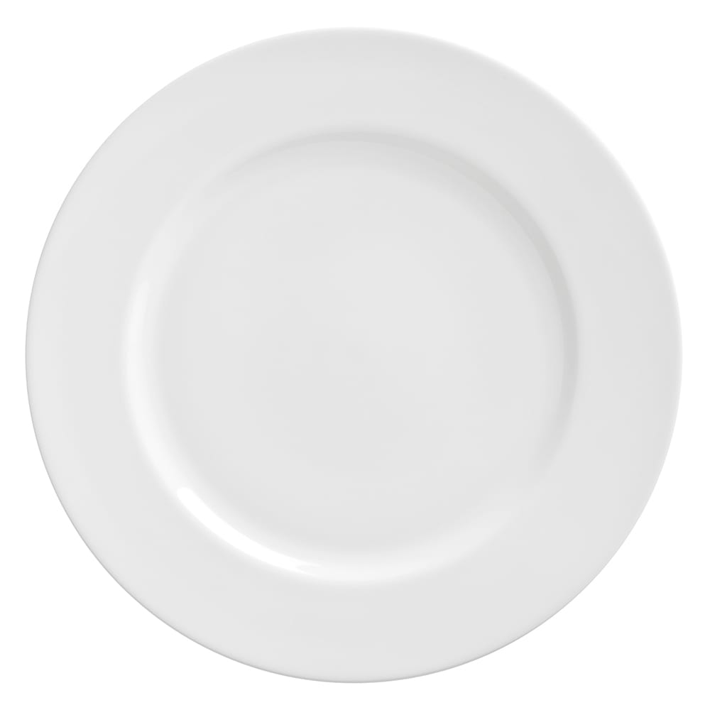 10 Strawberry Street 8" Round Salad/Dessert Plate - Porcelain, Royal White (RW0004)