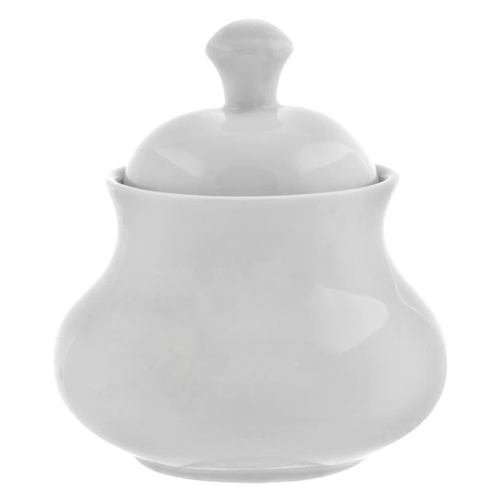 10 Strawberry Street 11 oz Sugar Bowl - Porcelain, Royal White (RW0018)