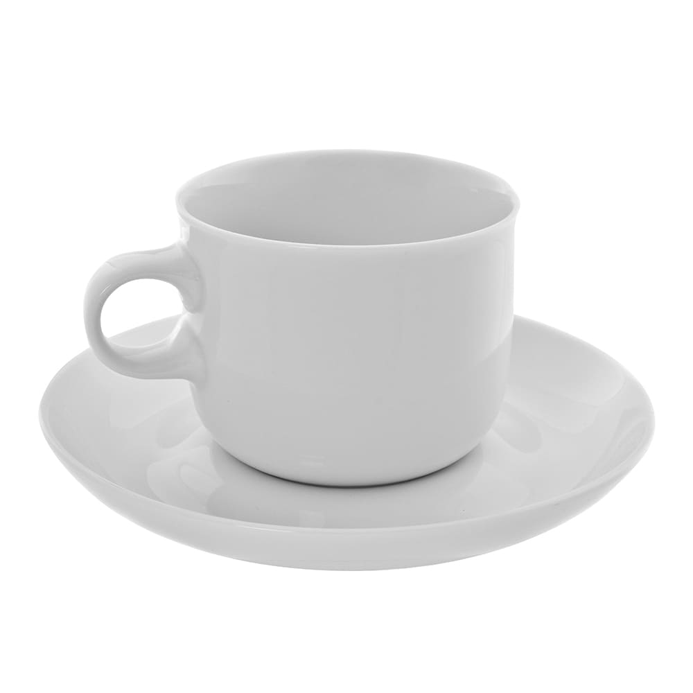 10 Strawberry Street 6 oz Taverno Cup & Saucer Set, Porcelain (TAV-9)