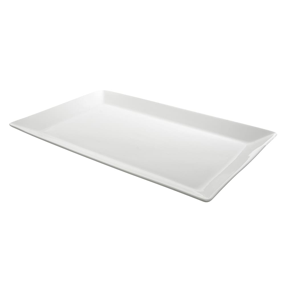 10 Strawberry Street 14 3/4" x 9 3/8" Rectangular Whittier Platter - Porcelain, White (WEL-15REC)