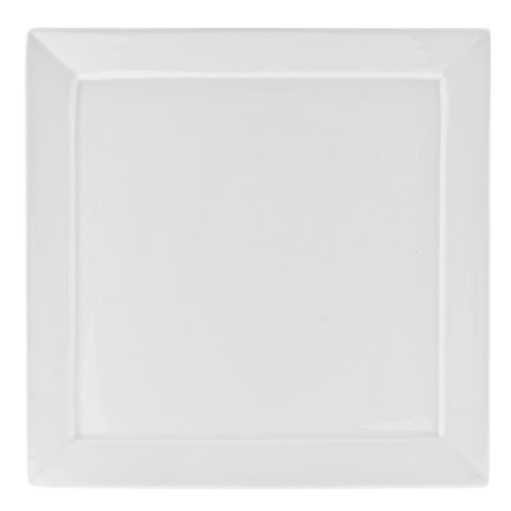 10 Strawberry Street 7 1/4" Square Dinner Plate - Porcelain, White (WEL-8SQ)