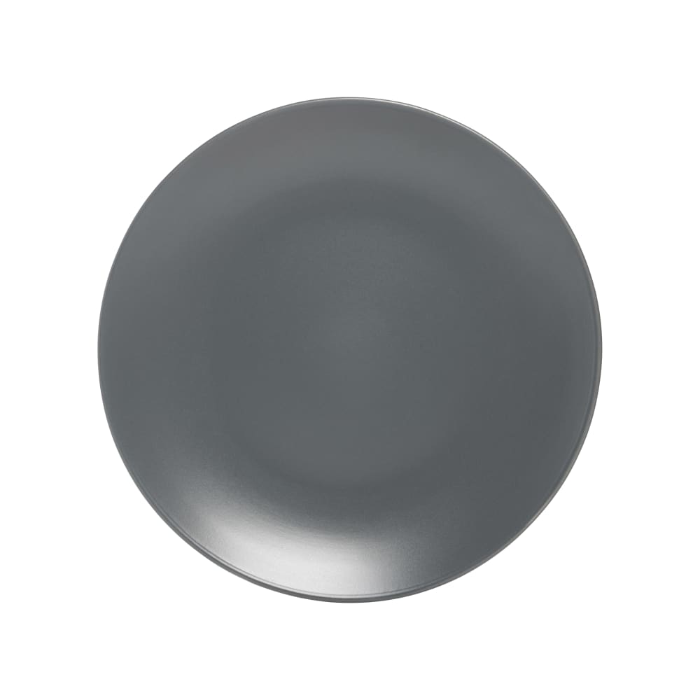 10 Strawberry Street 10 1/2" Round Wazee Matte Dinner Plate - Stoneware, Charcoal (WM-1-CHAR-6)