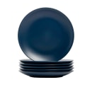 10 Strawberry Street 10 1/2" Round Wazee Matte Dinner Plate - Stoneware, Midnight Blue (WM-1-DRKBLU-6) thumbnail 2