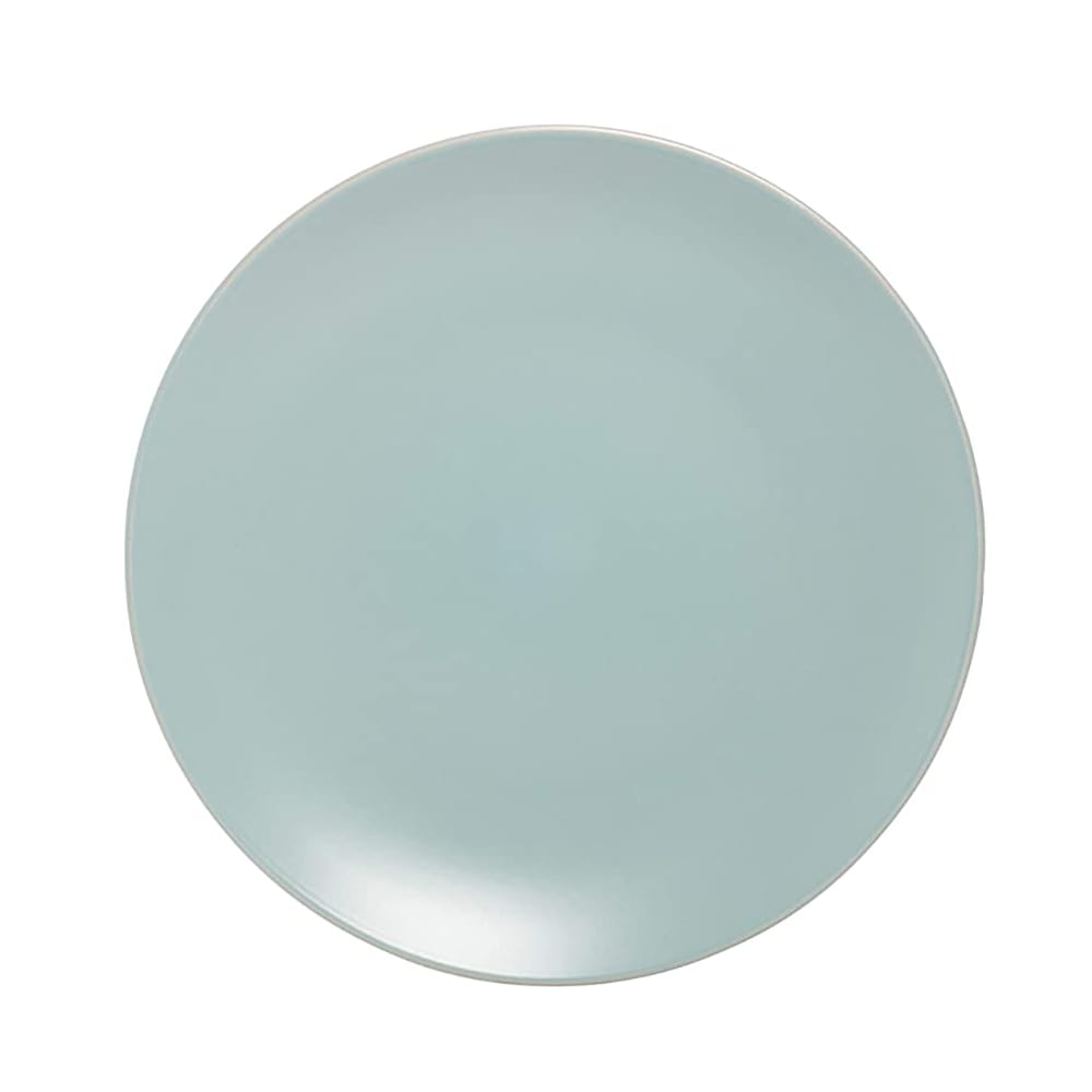 10 Strawberry Street 10 1/2" Round Wazee Matte Dinner Plate - Stoneware, Mineral Blue (WM-1-MINBLU-6)
