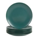 10 Strawberry Street 8 1/4" Round Wazee Matte Salad Plate - Stoneware, Emerald Green (WM-4-EMGRN-6) thumbnail 2