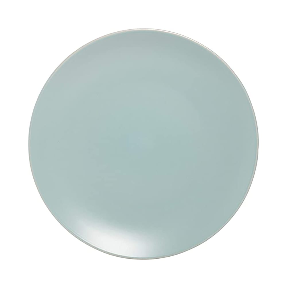 10 Strawberry Street 8 1/4" Round Wazee Matte Salad Plate - Stoneware, Mineral Blue (WM-4-MINBLU-6)