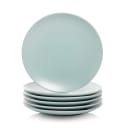 10 Strawberry Street 8 1/4" Round Wazee Matte Salad Plate - Stoneware, Mineral Blue (WM-4-MINBLU-6) thumbnail 2