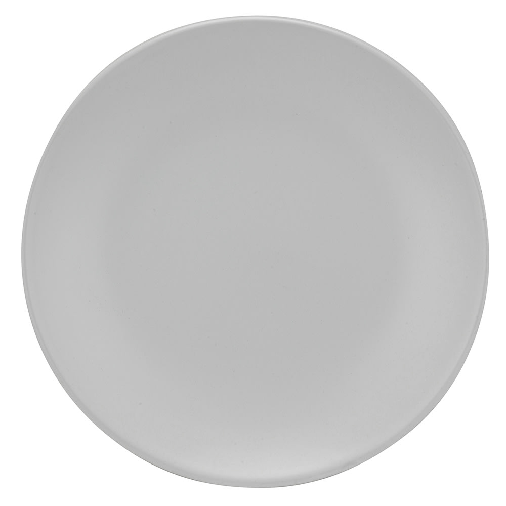 10 Strawberry Street 7 3/4" Round Wazee Matte Salad Plate - Stoneware, White (WM-4-WHT)