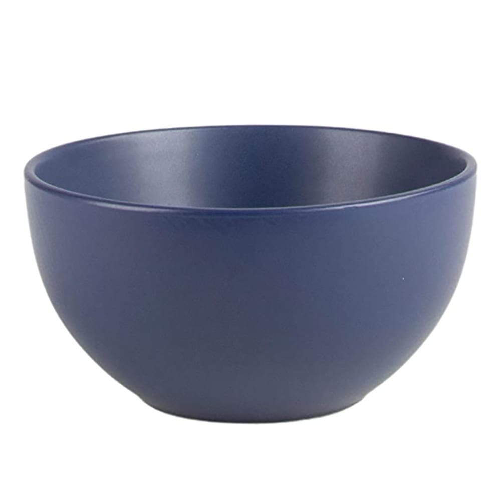 10 Strawberry Street 16 oz Round Wazee Matte Cereal Bowl - Stoneware, Midnight Blue (WM-7-DRKBLU-6)