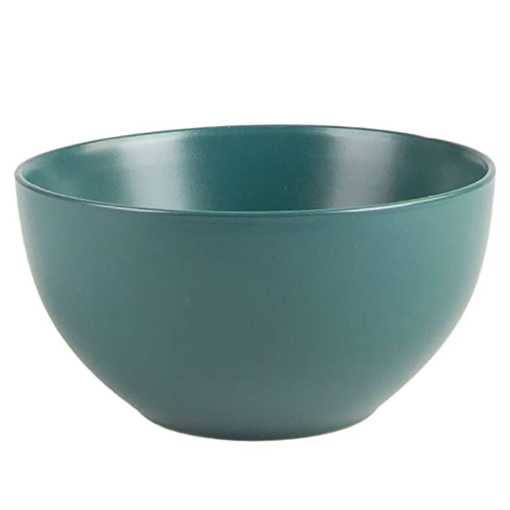 10 Strawberry Street 16 oz Round Wazee Matte Cereal Bowl - Stoneware, Emerald Green (WM-7-EMGRN-6)