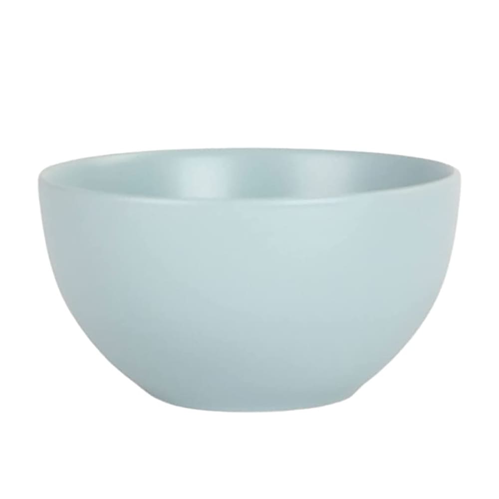 10 Strawberry Street 16 oz Round Wazee Matte Cereal Bowl - Stoneware, Mineral blue (WM-7-MINBLU-6)