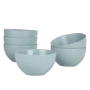 10 Strawberry Street 16 oz Round Wazee Matte Cereal Bowl - Stoneware, Mineral blue (WM-7-MINBLU-6) thumbnail 2