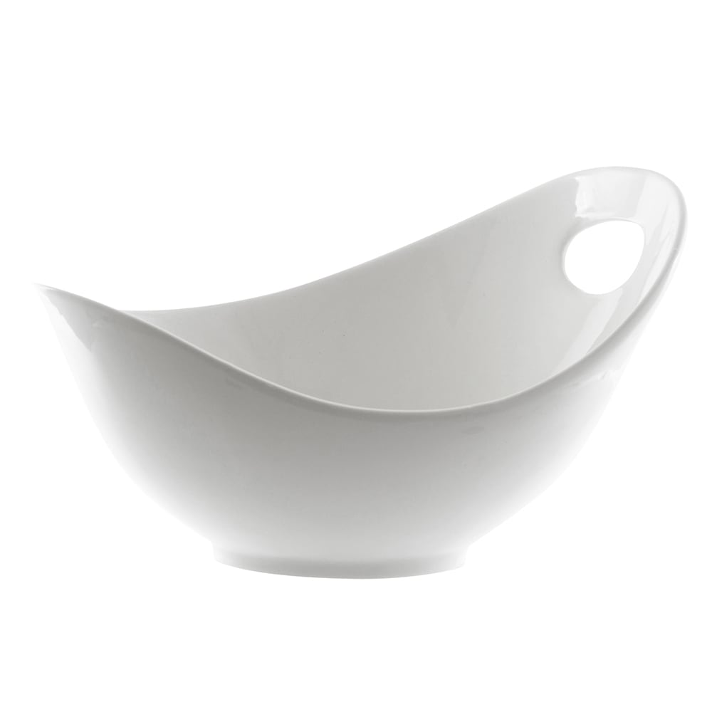 10 Strawberry Street 34 oz Oval Fruit Bowl - Porcelain, White (WTR-10FBWL)