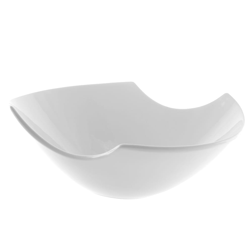10 Strawberry Street 48 oz Irregular Samurai Bowl - Porcelain, White (WTR-10SAMBWL)