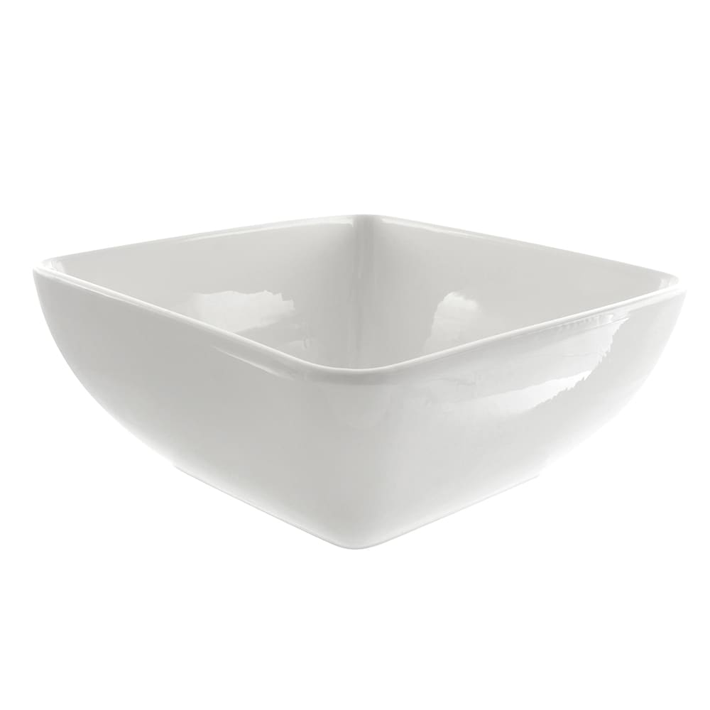 10 Strawberry Street 46 oz Square Bowl - Porcelain, White (WTR-10SQBWL)